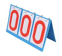 CHEOTIME Flip Scoreboard, 3-Digit Portable Table Top Manual Flip Scoreboard, Multi Sports Score Keeper for Basketball Volleyball Soccer Outdoor