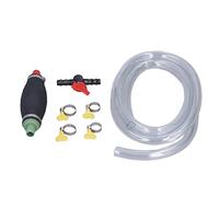 CHEOTIME Gasoline Siphon Hand Hose Pump, Hand Gasoline Fluid Fuel Transfer Pump with 6.6FT Siphon Hose for Water Gasoline Oil Car Motorcycle Lawn Mower Boat Tank
