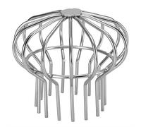 CHEOTIME Gutter Protections Cover,304 Stainless Steel, Drain Outdoor Roof Anti-Blocking Line Cap Round Floor Net Cover Drainage Floor Line Leak Gutters Cleaning Tools(Tube 110)