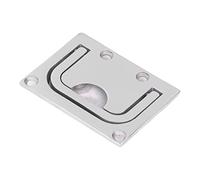 CHEOTIME Hatch Pull Flush Lift, 316 Stainless Steel 96x69mm Mirror Polishing Boat Ring Hatches Pull Handle for Boat Deck Hatch Furniture Recessed Handles (76 * 56mm)