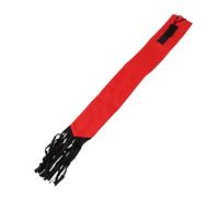 CHEOTIME Horse Tail Bag, Easy to Wear Horse Tail Protector Hook and Loop Design Horse Tail Guard with Fringe for Pony Tail from Dirt Breakage Rubbing (Red)