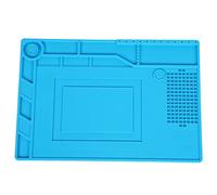 CHEOTIME Insulation Silicone Soldering Mat Repair Mat, 15.3 x 10.6in Heatproof Silicone Work Mats Insulation Large Platform Station Pad for Soldering Electronics