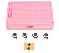CHEOTIME Large Toy Box with Wheels Big Toy Chest for Kids Organizer Toy Storage Bin, Rolling Toy Storage Bin Toy Storage Organizer Bin with Lid Wheels Children Building Blocks Organizer(Pink)