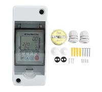 CHEOTIME LCD Display Smart Watt Meter Single Phase AC 63A, WiFi Power Meter Energy Monitor APP Remote Control, WiFi Smart Meter Timer with Overcurrent and Leakage