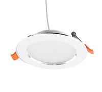 CHEOTIME LED Motion Sensor Panel Light, 5W/7W AC85-265V LED Ceiling Light Downlight 3000-6500K 108mm Round Human Body Induction Light for Corridor Balcony Parking Lot (7W)