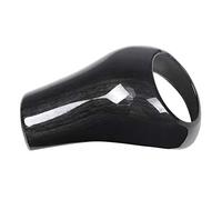 CHEOTIME Left-Hand Drive Gear Shift Knob Cover, ABS Wood Design for Smooth Comfortable Grip and Easy Installation (Black Wood Grain)