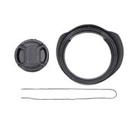 CHEOTIME Lens Hood, Reversible Lens Shade, Lens Cap Fit for Rf 24mm F1.8 Camera Lens Ew-65b Replacement Design with 43mm Cap for Image Protection