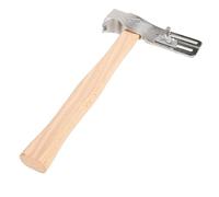 CHEOTIME Magnetic Roofing Hammer, Forged Steel Multifunctional Roof Axe Wooden Handle Roof Shovel with Nail Claw and Cutter for Tile and Shingle Installation