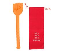 CHEOTIME Massage Hammer, Manual Fist Massage Stick Hammer Silicone Meridians Tools Handheld Percussion Therapys Tool for Back Legs Arms Neck Shoulder (Orange)
