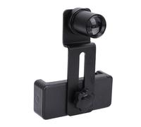CHEOTIME Microscope Phone Adapter, 12.5X Optical Glass Lens Smartphone Mount Eyepiece Connector for 23.2mm Biological Microscopes 70-90mm Phones for Photo Video Capture
