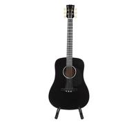 CHEOTIME Mini Guitar Model, Black Wooden Guitar Music Instrument With Stand Support Display Classical Musical Instrument Miniature Ornament for Home Office Birthday Gift Kids Room