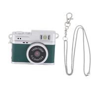 CHEOTIME Mini Keychain Camera, 1080P 2MP Retro Digital Camera with 0.96in Color Screen 32GB Memory Card Video Recorder with 4 Filters and LED Flash (green)