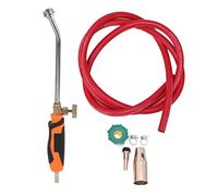 CHEOTIME Mini Oxygen Acetylene Torch Kit, 2.95Inch Nozzle Length Double Switch Flamethrower Heavy Duty Outdoor Camping BBQ Flame Gun Welding Torch, Blow Torch (Single Switch)