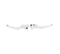CHEOTIME Motor Cycle Levers, Aluminum Brake Clutch Hand Levers Direct Replacement for FLHR FLHTC FLHX FLTR Street G 1996-2007 (Silver)