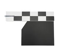 CHEOTIME Movie Film Clap Board, Film Director Clapper Board Density Board Movie Scene Clapboard for Photographic Props (Black)