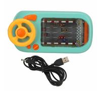CHEOTIME Musical Steering Wheel Racing Car, Simulated Driving Racing Car Game Adjustable Volume and Sound Effects Fun Interactive Educational Birthday Gift for Exercise Reflexes
