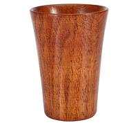 CHEOTIME Natural Wooden Tea Drinking Cup, Wooden Cup Handmade Primitive Wood Wine Glass Natural Solid Wooden Tea Cofee Cup Wine Mug for Home