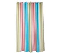 CHEOTIME Ombre Room Darkening Curtains 98.4 inch Length 1 Panel Pink/Sky Blue/Dark Blue Stripe Gradient Drapes Light Blocking Insulated Thermal Window Curtains 39.4 x 98.4 Inch (sky blue stripe