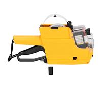 CHEOTIME Price Numerical Tag Gun, Price Tag Gun Price Tag Gun 10 Digits 2 Lines Labeller Marker Attacher Tool(Yellow)