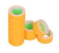 CHEOTIME Pricing Labels Roll, 15000pcs 21x12mm Adhesive Price Tags with Red Line for Price Gun Labelers Compatible with MX5500 M5500 AK813 HG979 (Fluorescent Green) (Fluorescent Yellow) (Orange)