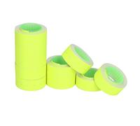 CHEOTIME Pricing Labels Roll, 15000pcs 21x12mm Adhesive Price Tags with Red Line for Price Gun Labelers Compatible with MX5500 M5500 AK813 HG979 (Fluorescent Green) (Fluorescent Yellow)