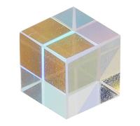 CHEOTIME Prism Cube Optical Glass Multi Color Dispersion Prism Cube Home Office Tabletop Decoration Photography Props Science Learning Physics Light Spectrum Educational Model 7mm (10 * 10 * 10mm)
