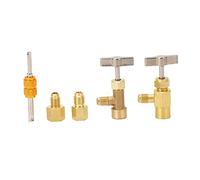 CHEOTIME R134A Can Tap, Self Sealing & Puncture Style 134a Can Taps, AC Freon Can Tap Kit, with R134A Tank Adapter, Self Sealing Can Tap Valve for R134A Refrigerant Refill