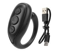 CHEOTIME Scrolling Ring Remote Control Page Turner for TikTok YouTube IG, Shorts Video Landscape Portrait, Fingertip Wireless Scroller Page Turner Clicker Compatible with Phone (Black)