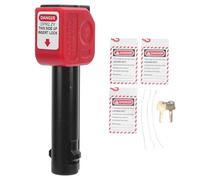 CHEOTIME Self Locking Circuit Breaker Lockout, Lock with Key Padlock Free Safety Device Includes Tags Cable Ties for Electrical Loto