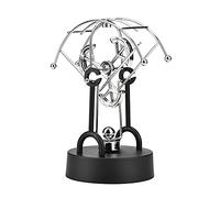 CHEOTIME Semi Arc Shape Metal Balance Plane Physics Revolving Gadget,Kinetic Art Balance Decompressive Science Psychology Home Offic Decor Perpetual Motion Desk Decor