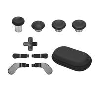 CHEOTIME Series 2 Controller Accessories Kit, Stainless Steel Magnetic Thumbsticks Paddles D Pad Set Replacement Parts for Series 2 Core White Controller Upgrade (Black)