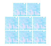 CHEOTIME Shimmer Wall Backdrop, 8PCS Square Sequin Shimmer Backdrop Panel, Large Photo Sequin Background Panel for Birthday, Graduation, Wedding Party Decoration (Blue)