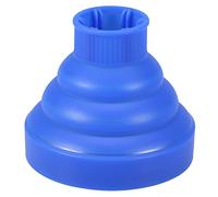 CHEOTIME Silicone Hair Dryer Diffuser, Collapsible Dryer Attachment Portable Hair Blower Diffuser Cover Styling Hairdressing Tool Foldable Hairdryer for Diffuse the Heat and Air (Blue)