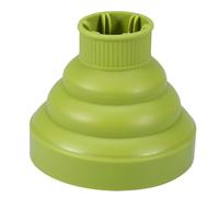 CHEOTIME Silicone Hair Dryer Diffuser, Collapsible Dryer Attachment Portable Hair Blower Diffuser Cover Styling Hairdressing Tool Foldable Hairdryer for Diffuse the Heat and Air (Green)