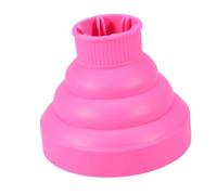CHEOTIME Silicone Hair Dryer Diffuser, Collapsible Dryer Attachment Portable Hair Blower Diffuser Cover Styling Hairdressing Tool Foldable Hairdryer for Diffuse the Heat and Air (Pink)