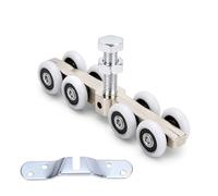 CHEOTIME Sliding Door Roller, Silent Sliding Cabinet Door Rollers Sliding Door Hanging Wheel Doors Pulley Roller Smooth Quite Glide Sliding Door Pulley for Bathroom, Kitchen Upgrade