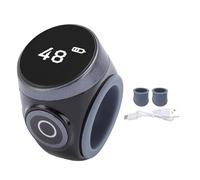 CHEOTIME Smart Ring Counter with Digital LCD Display, Touch Control Finger Counter, Rechargeable Electronic Ring Tracker for Daily Tracking and Sports (Black)