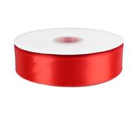 CHEOTIME Solid Red Double Faced Satin Ribbon, 1-1/2” x 99.5 Yards Smooth Red Satin Ribbon for Crafts Bow Making Gift Wrapping Package Wedding Decor