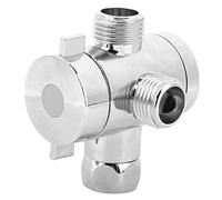 CHEOTIME Solid Shower Arm Diverter G1/2 3 Way Universal Bathroom System Component Replacement Part for Handheld Showerhead Shower Head and Fixed Spray Head (Interface 1)