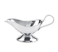 CHEOTIME Stainless Steel Sauce Boat,3oz/5oz/8oz/10oz Silver Condiment Cups for Dipping Sauces Portion Control and Restaurant Use Sauce Containers (10 Ounces)