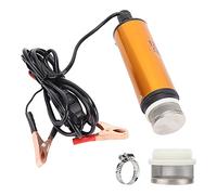 CHEOTIME Submersible Pump, 12V Electric Fluid Transfer Tool with Stainless Filter Lightweight Oil Pump with Clamp and 2.8m Cord for Water Kerosene Use