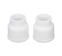 CHEOTIME Tig Welding Cups, 2Pcs White Ceramic Nozzle for Welding Torch Cup Kit, Ceramic Accessories for DB SR WP 9 20 25 and WP 17 18 26