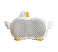 CHEOTIME Toddler Pillow, Goose Shape Cushion Memory Foam Slow Rebound Throw Pillow Double Sided Breathable Soft Cotton with Removable Washable Cover for Home Office (Grey)