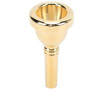 CHEOTIME Trombone Mouthpiece Copper Accessory, Small Lightweight Brass Mouth Piece with Smooth Finish Easy Fit for Beginner or Student Trombone Players (Gold)