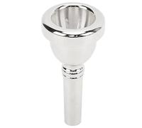CHEOTIME Trombone Mouthpiece Copper Accessory, Small Lightweight Brass Mouth Piece with Smooth Finish Easy Fit for Beginner or Student Trombone Players (Gold) (Silver)