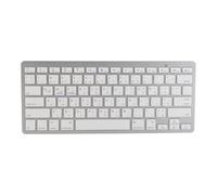 CHEOTIME Ultra Thin Russian/Arabic English Bilingual Keyboard, BT Wireless Splashing Proof Lightweight Silent Bluetooth Keyboards for Laptop PC Tablet Desktop 11.2 Inch (Arabic)