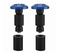 CHEOTIME Universal Motorcycle Handlebar End Slider Plug, 22mm 7/8inch Aluminum Alloy CNC Anodized Motorbike Handlebar End Caps for Racing ATV Offroad 1 Pair (Blue)