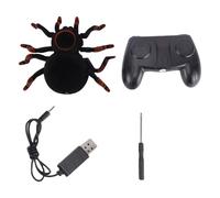 CHEOTIME Wall Climbing Spider, 360° Rotating Remote Control Robot Toys USB Rechargeable Realistic Spider Gift Dual Modes Reptile Toy with Moving Legs Fast Speed LED Eyes for Boys Girls