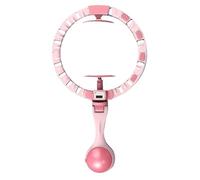 CHEOTIME Weighted Infinity Exercise Hoop, Smart Hoop Auto Counter Adjustable Detachable Abdomen Massage Board Fitness Equipment, 23.6-41.3in for Adults Weight Loss Beginners Women