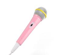 CHEOTIME Wired Microphone, Wired Dynamic Microphone 3.5mm Jack Lightweight Mic Karaoke for Kids Singing Mechine Home Public Speaking (Pink)